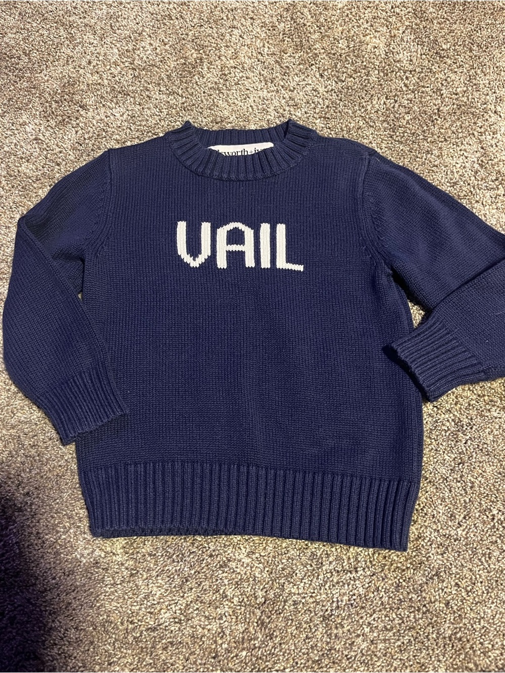Ellsworth and Ivey Vail navy sweater 3t